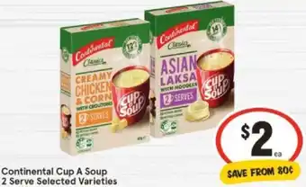 IGA Continental Cup A Soup 2 Serve offer
