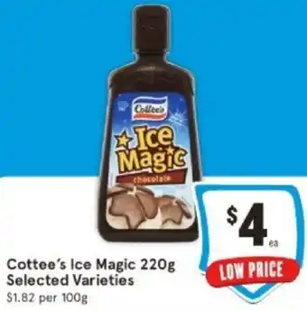 IGA Cottee's Ice Magic 220g offer