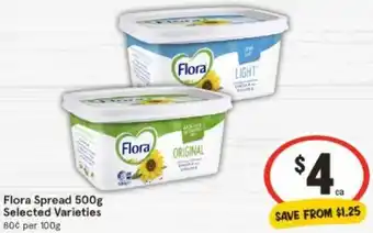 IGA Flora Spread 500g offer