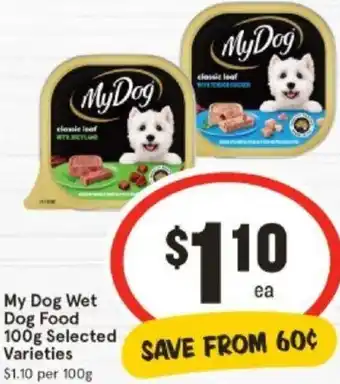 IGA My Dog Wet Dog Food 100g offer