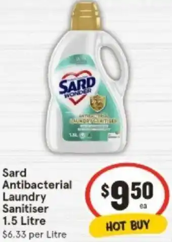IGA Sard Antibacterial Laundry Sanitiser 1.5 Litre offer