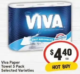 IGA Viva Paper Towel 3 Pack offer