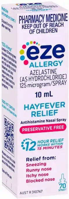 Pharmacy Best Buys Eze Allergy Nasal Spray 10mL offer