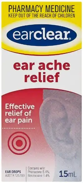 Pharmacy Best Buys EarClear Ear Ache Relief 15mL offer