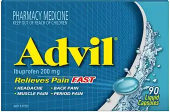 Pharmacy Best Buys Advil 90 Liquid Capsules offer