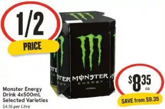 IGA Monster Energy Drink 4x500mL offer