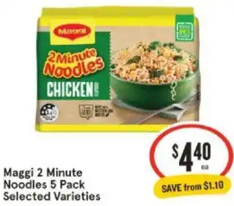 IGA Maggi 2 Minute Noodles 5 Pack offer