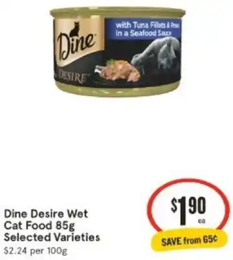 IGA Dine Desire Wet Cat Food 85g offer