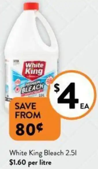 Foodworks White King Bleach 2.51 offer
