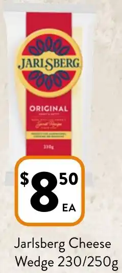 Foodworks Jarlsberg Cheese Wedge 230/250g offer