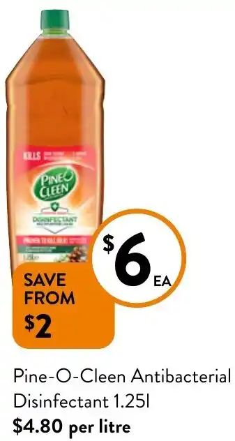 Foodworks Pine-O-Cleen Antibacterial Disinfectant 1.25L offer