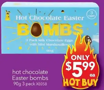 Cheap as Chips hot chocolate Easter bombs 90g 3 pack offer