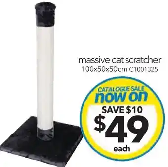 Cheap as Chips massive cat scratcher 100x50x50cm offer