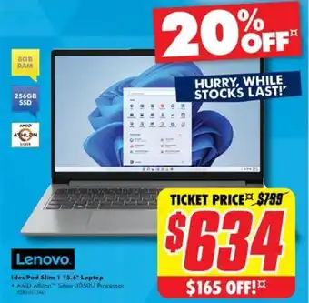 The Good Guys IdeaPad Slim 1 15.6" Laptop offer