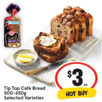 IGA Tip Top Café Bread 500g-650g offer