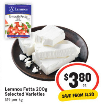 IGA Lemnos Fetta 200g offer