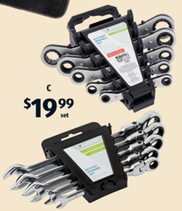 Ratchet Wrench or Spanner Set offer at ALDI