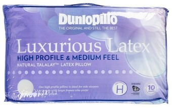 Spotlight 40% off Dunlopillo Luxurious Latex High Profile & Medium Feel Pillow offer