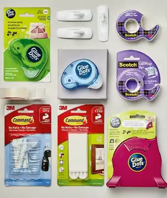 25% off Command, Scotch & Glue Dots Tapes & Adhesives