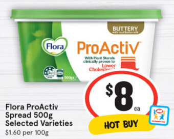 IGA Flora ProActiv Spread 500g offer