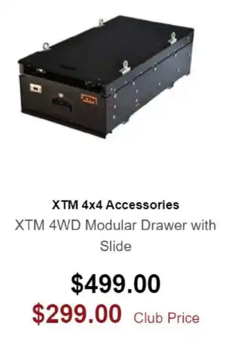 SuperCheap Auto XTM 4x4 Accessories XTM 4WD Modular Drawer with Slide offer
