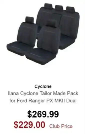 SuperCheap Auto Cyclone Ilana Tailor Made Pack for Ford Ranger Px MKII dual offer