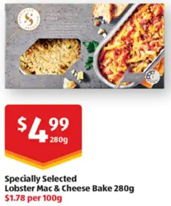 ALDI Specially selected Lobster Mac & Cheese Bake 280g offer