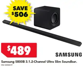 Harvey Norman Samsung S800B 3.1.2-Channel Ultra Slim Soundbar offer