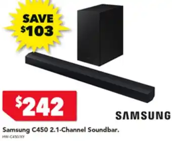 Harvey Norman Samsung C450 2.1-Channel Soundbar offer