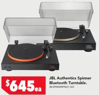 Harvey Norman JBL Authentics Spinner Bluetooth Turntable offer