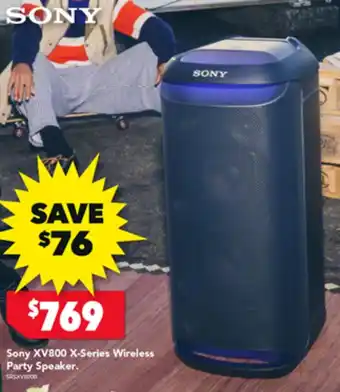 Harvey Norman Sony XV800 X-Series Wireless Party Speaker offer