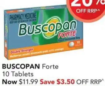 Amcal Pharmacies BUSCOPAN Forte 10 Tablets offer
