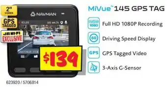 JB Hi-Fi MiVue 145 GPS TAG offer