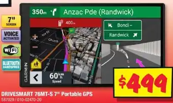 JB Hi-Fi DRIVESMART 76MT-S 7" Portable GPS offer