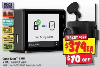 JB Hi-Fi Dash Cam 67W offer