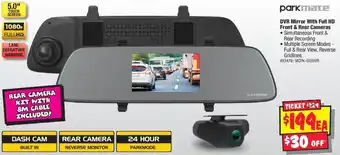 JB Hi-Fi DVR Mirror With Full HD Front & Rear Cameras offer
