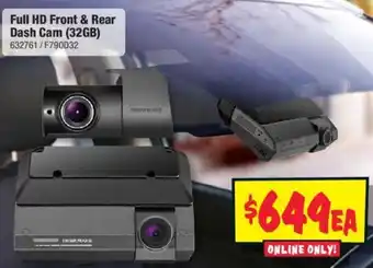 JB Hi-Fi Full HD Front & Rear Dash Cam (32GB) offer