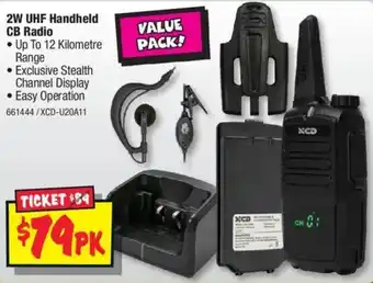 JB Hi-Fi 2W UHF Handheld CB Radio offer