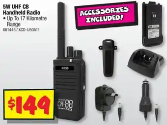 5W UHF CB Handheld Radio