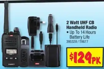 JB Hi-Fi 2 Watt UHF CB Handheld Radio offer