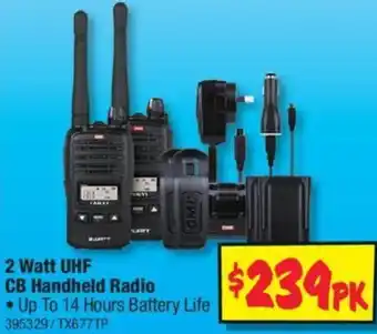 JB Hi-Fi 2 Watt UHF CB Handheld Radio offer