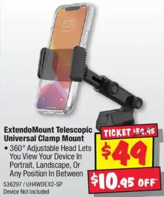 JB Hi-Fi ExtendoMount Telescopic Universal Clamp Mount offer