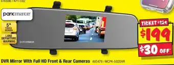 JB Hi-Fi DVR Mirror With Full HD Front & Rear Cameras offer