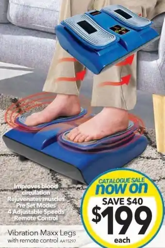 Vibration Maxx Legs with remote control