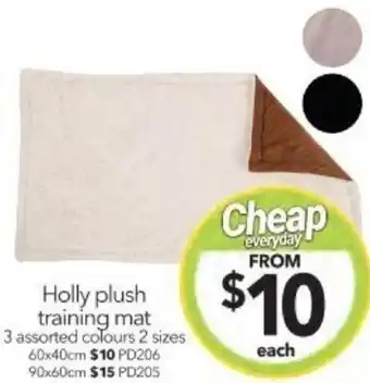 Cheap as Chips Holly plush training mat offer