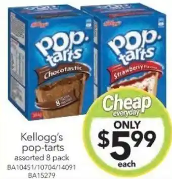 Cheap as Chips Kellogg's pop-tarts assorted 8 pack offer