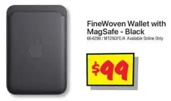 JB Hi-Fi FineWoven Wallet with MagSafe - Black offer