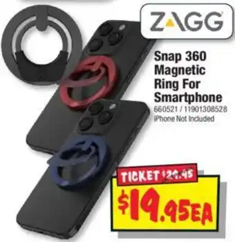 JB Hi-Fi Snap 360 Magnetic Ring For Smartphone offer