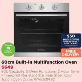 60cm Built-in Multifunction Oven