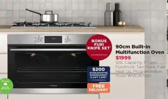 Bing Lee 90cm Built-in Multifunction Oven offer